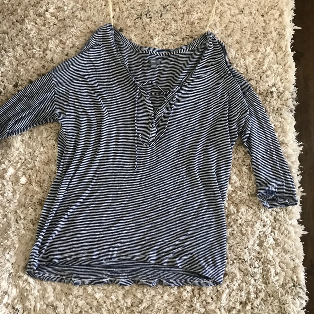 Striped bed time shirt